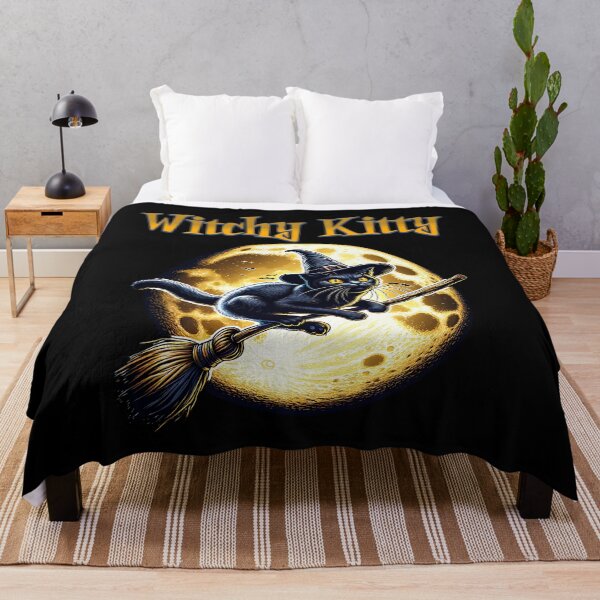 Item preview, Witch cat in the full moon. designed and sold by ReneMM.