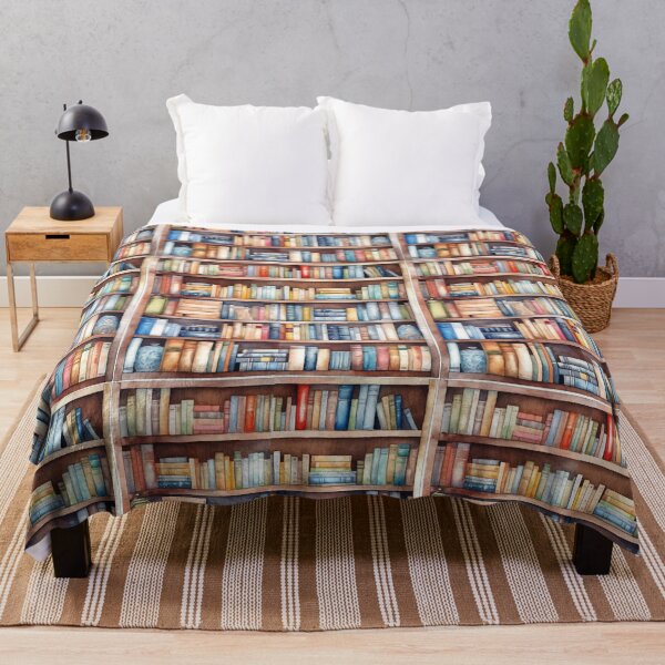 Item preview, Watercolor Bookshelf Pattern designed and sold by yonishop99.
