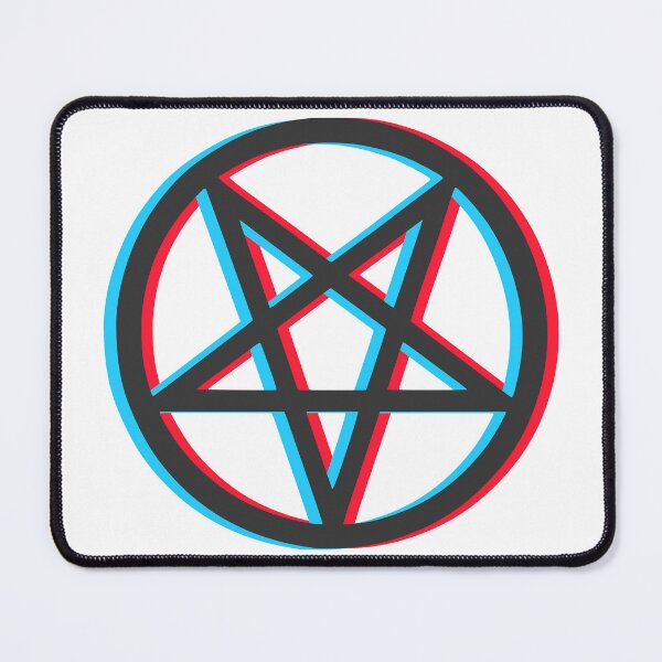 Item preview, Pentagram Symbol – 3D Glitch Occult Gothic Design designed and sold by HexedHibiscus.