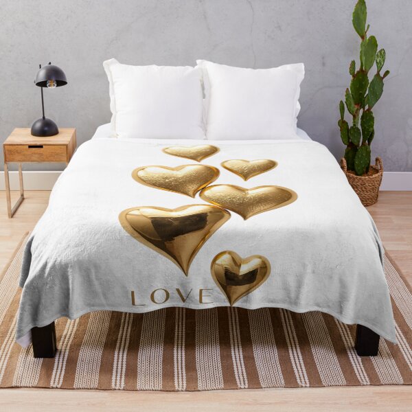 Item preview, Flying Golden Hearts "LOVE" Design designed and sold by asliberry.
