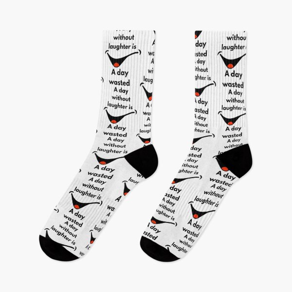 Item preview, A Day Without Laughter Is a Day Wasted – Smile Quote Design designed and sold by designoorkh.