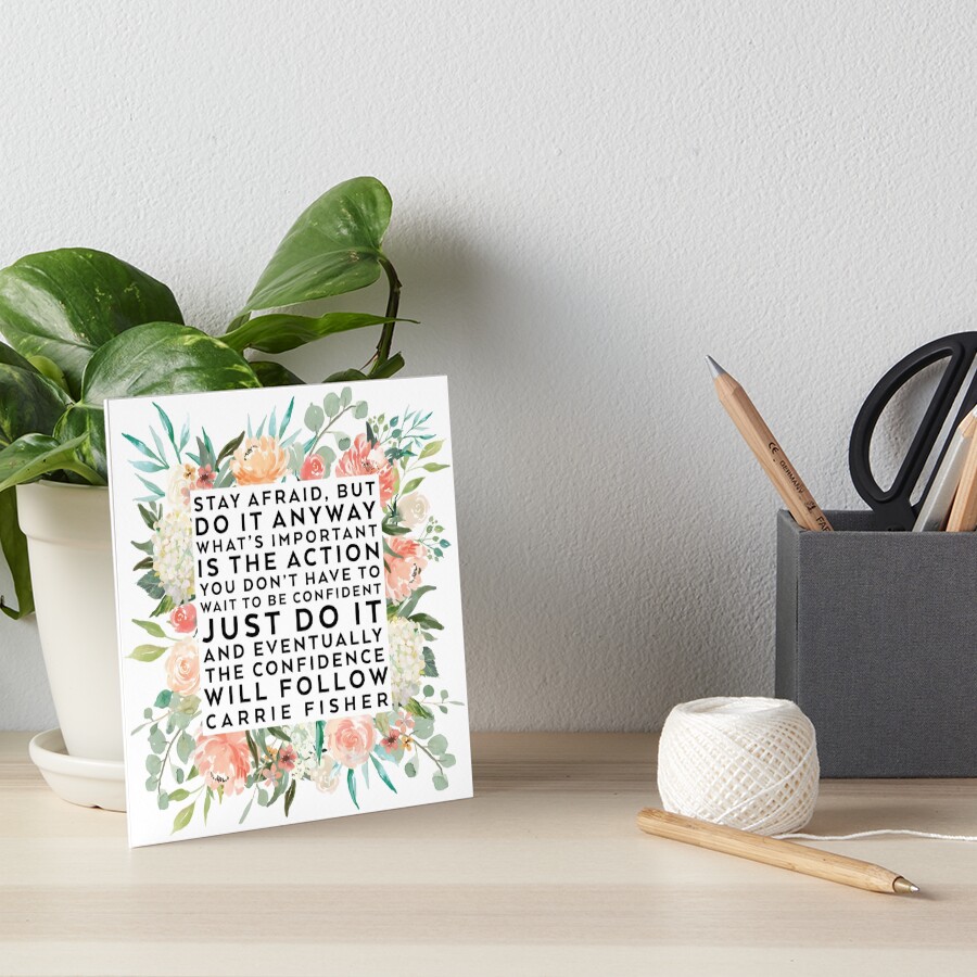 THE CONFIDENCE WILL FOLLOW Art Board Print