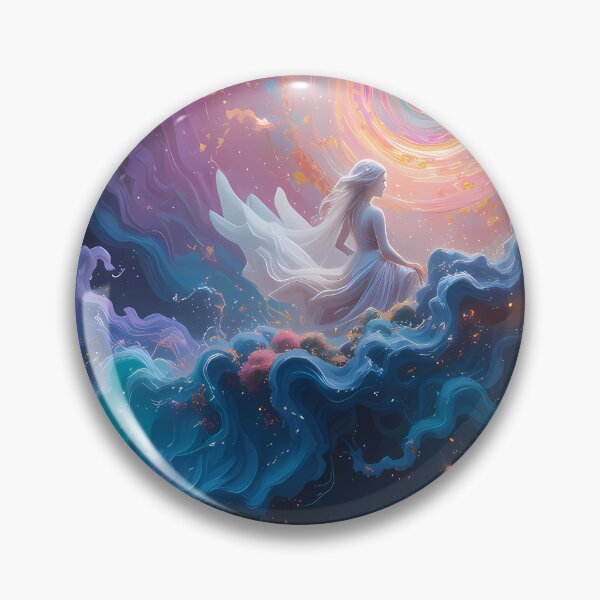 Item preview, Moon Ethereal Cosmic Scenes Surreal Artistry Elements Art  designed and sold by ART ATTACK ZONE.