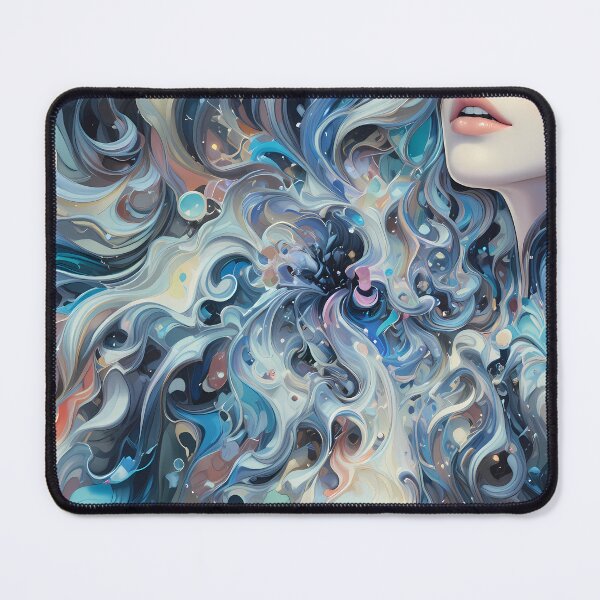 Item preview, Woman Ethereal Cosmic Scenes Surreal Artistry Elements Art designed and sold by ART ATTACK ZONE.