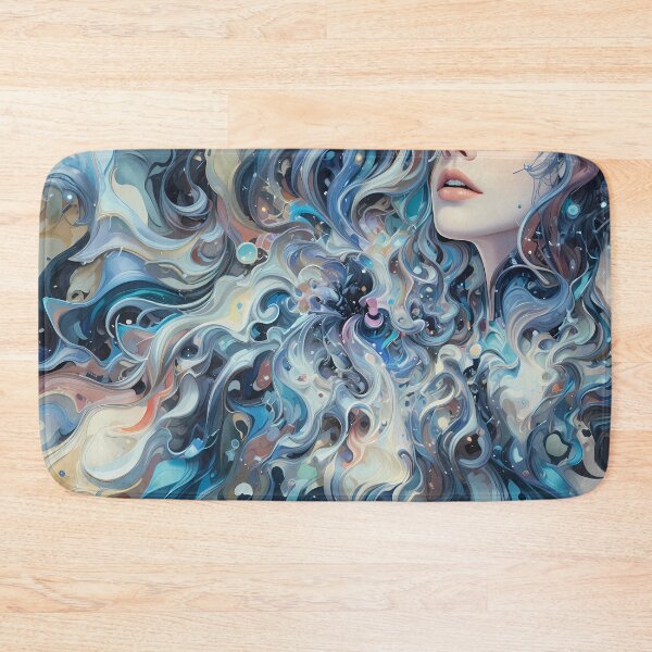 Item preview, Woman Ethereal Cosmic Scenes Surreal Artistry Elements Art  designed and sold by ART ATTACK ZONE.