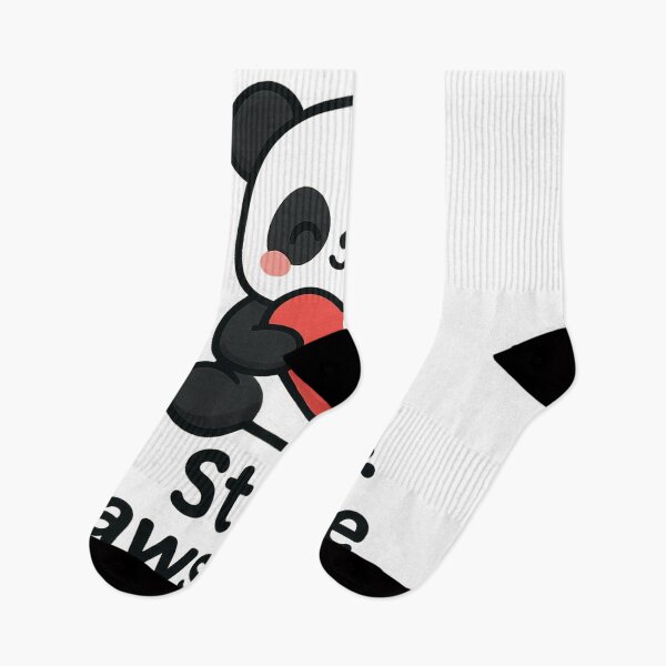 Item preview, Stay Pawsitive – Cute Panda with Heart Motivational Design designed and sold by LatestDesign95.