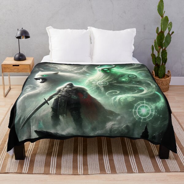 Item preview, "Odin vs. Fenrir – The Wolf of Ragnarok | Norse Myth Epic Art" designed and sold by Umbra666.