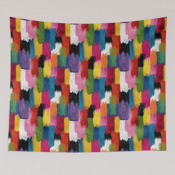 Item preview, Abstract Brush Stroke Pattern – Colorful Art Design designed and sold by Meiersbeste.