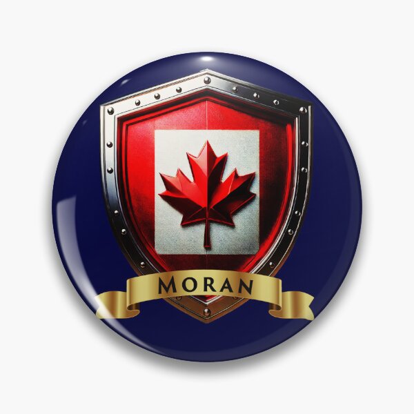 Item preview, Moran Family Canada Shield Maple Leaf Heraldry Crest designed and sold by Highlandkings.