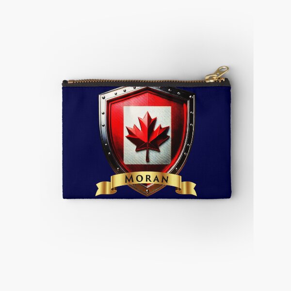 Item preview, Moran Family Canada Shield Maple Leaf Heraldry Crest designed and sold by Highlandkings.