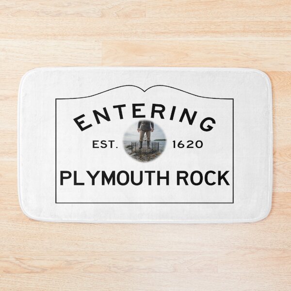 Item preview, Entering Plymouth Rock Road Sign - Plymouth, Massachusetts designed and sold by SouthShorePics.