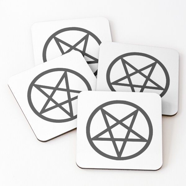 Item preview, Black Pentagram – Minimalist Occult Satanic Symbol designed and sold by HexedHibiscus.