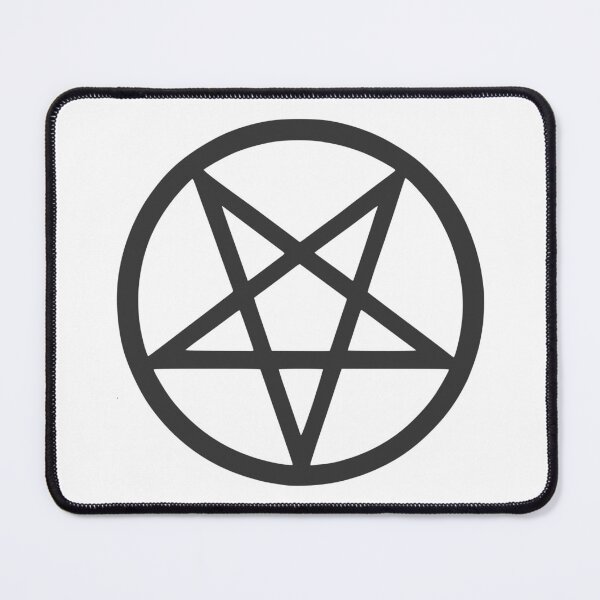 Item preview, Black Pentagram – Minimalist Occult Satanic Symbol designed and sold by HexedHibiscus.