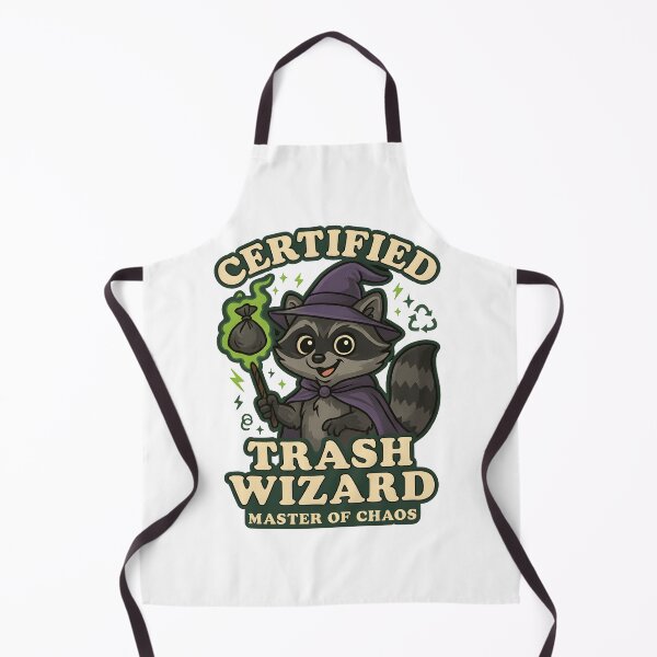 Item preview, Certified Trash Wizard – Funny Raccoon Meme Sticker | Master of Chaos Magic Design designed and sold by Cat & Coffee Studio.