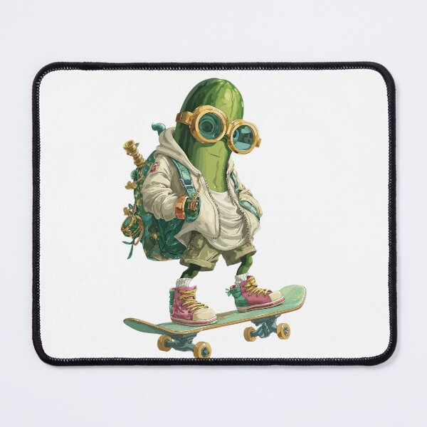 Item preview, Cool Pickle Skater with Hoodie and Backpack designed and sold by Anastasiia Yurevych.