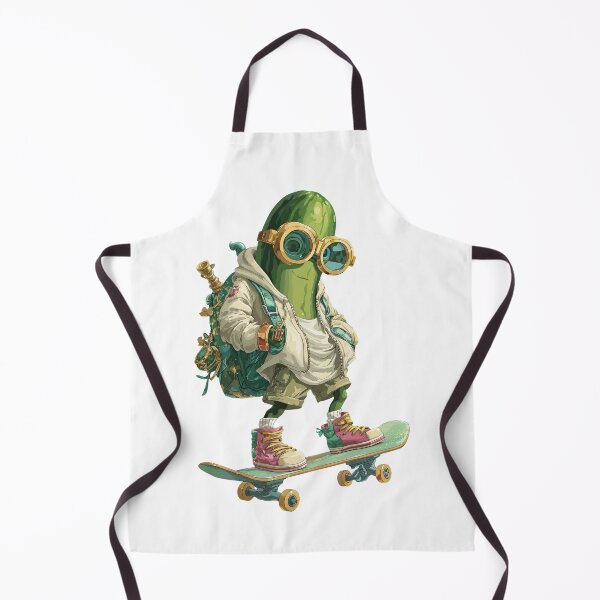 Item preview, Cool Pickle Skater with Hoodie and Backpack designed and sold by Anastasiia Yurevych.