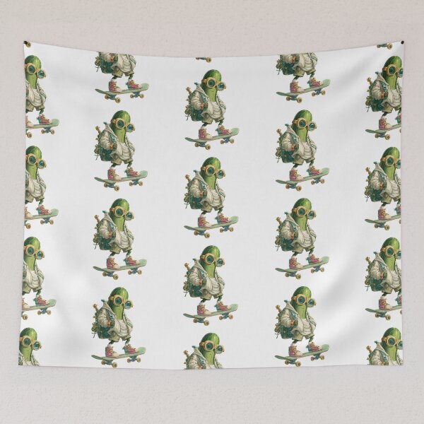 Item preview, Cool Pickle Skater with Hoodie and Backpack designed and sold by Anastasiia Yurevych.
