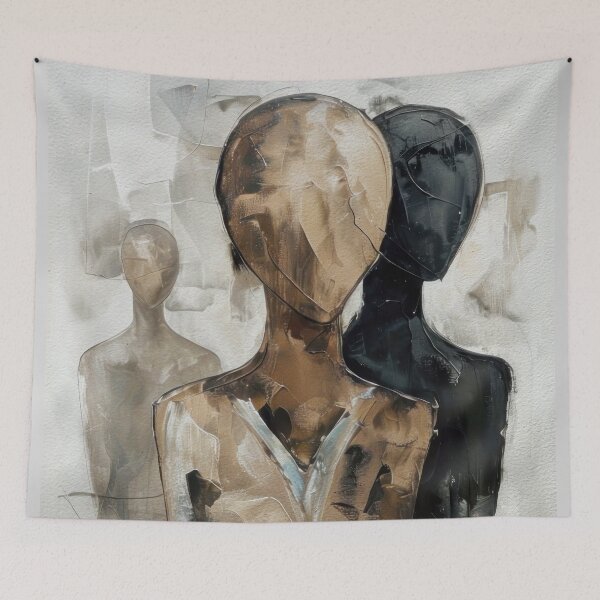 Item preview, Faceless Figures Abstract designed and sold by caracatita75.