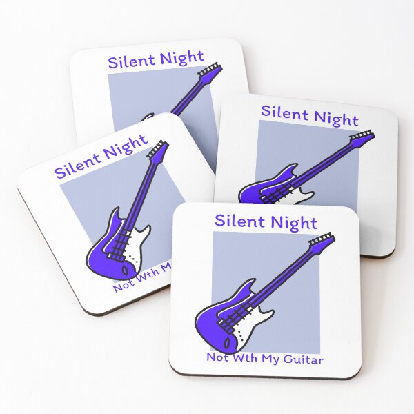 Item preview, Silent Night Not With My Guitar designed and sold by Bellaboocreative.
