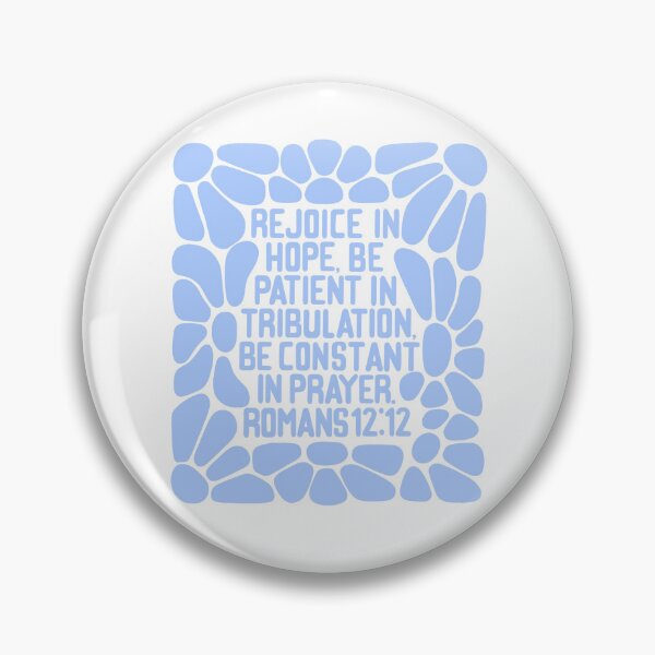 Item preview, Romans 12:12 flowers blue designed and sold by LRM_ artz.