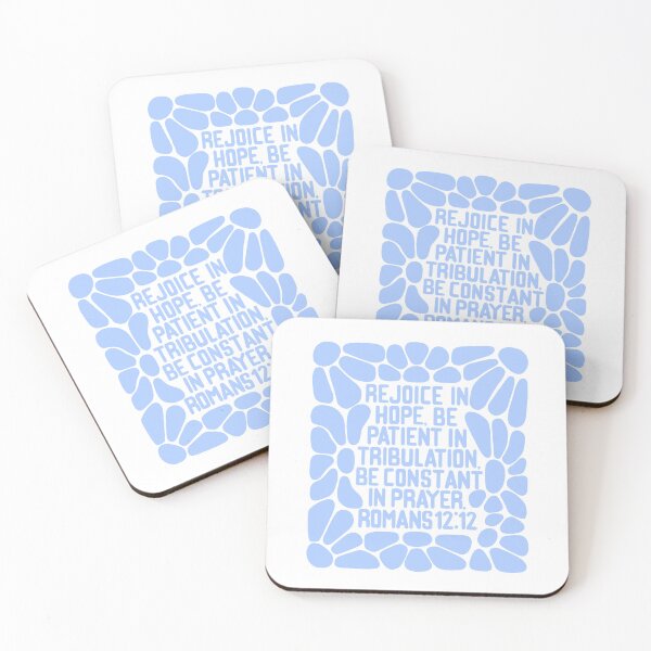 Item preview, Romans 12:12 flowers blue designed and sold by LRM_ artz.