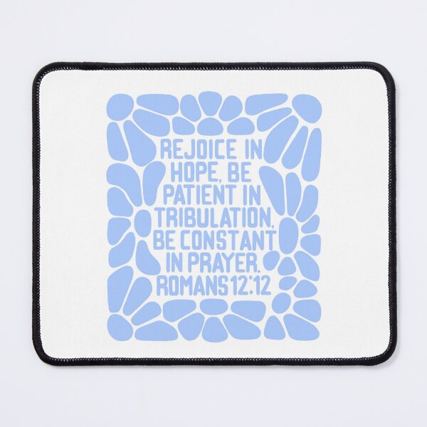 Item preview, Romans 12:12 flowers blue designed and sold by LRM_ artz.