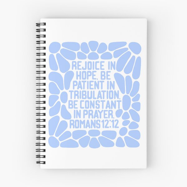 Item preview, Romans 12:12 flowers blue designed and sold by LRM_ artz.