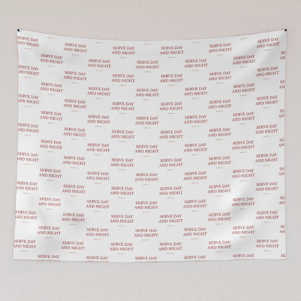 Item preview,  SERVE DAY AND NIGHT – Christian Scripture Design designed and sold by Illustrated Faith.
