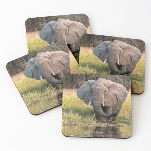 Item preview, River Giant – Elephant Drinking at the Water’s Edge designed and sold by DavideAntoniani.