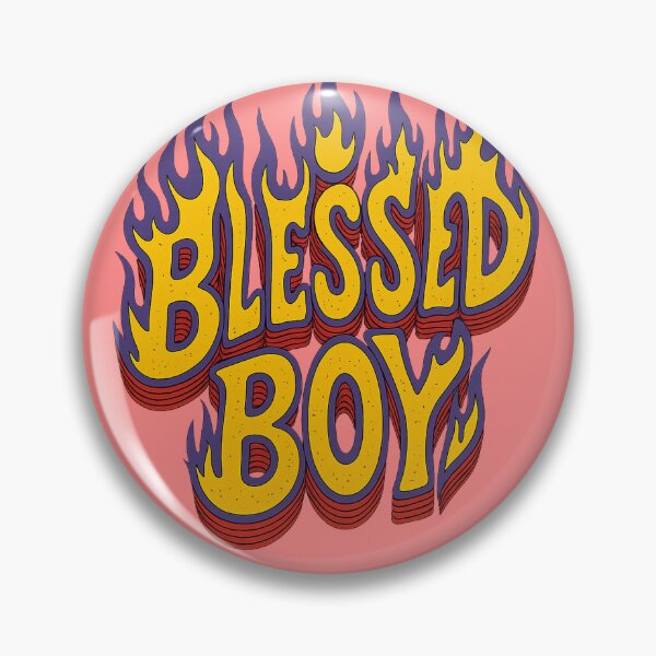 Item preview, Blessed Boy – Retro Psychedelic Flame designed and sold by ✸Mikaia✸.