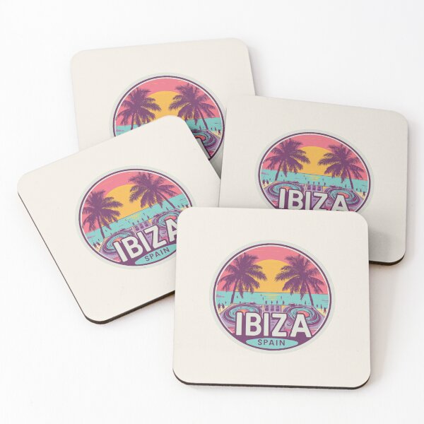 Item preview, Ibiza Spain Vintage Travel Sticker - Retro Nightlife & Beach Design designed and sold by Blurbean.