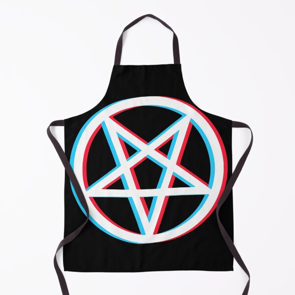 Item preview, White Pentagram – 3D Glitch Occult Satanic Symbol designed and sold by HexedHibiscus.