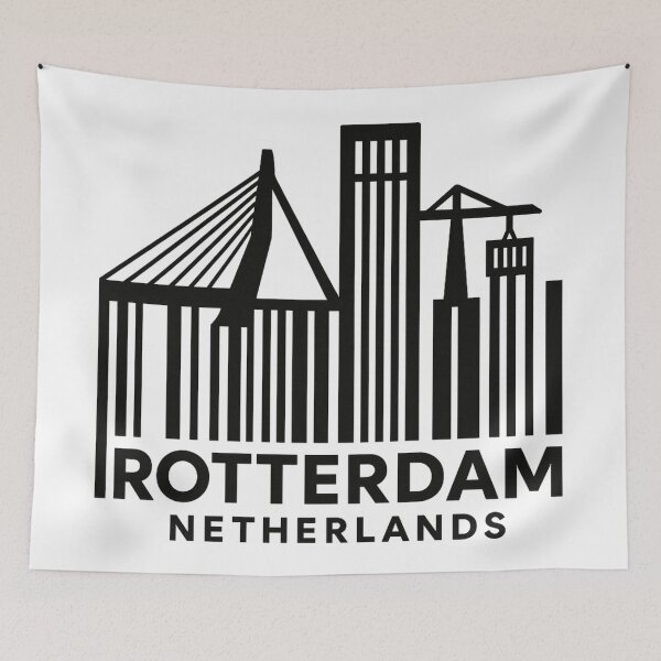 Item preview, Rotterdam Barcode designed and sold by Anniko Art Studio.