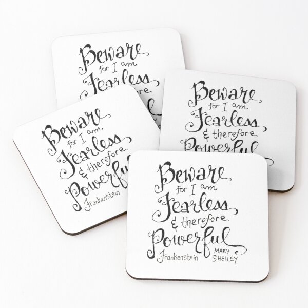 Item preview, Frankenstein Handwritten Quote Goth Halloween Meme designed and sold by MaryKunzGoldman.