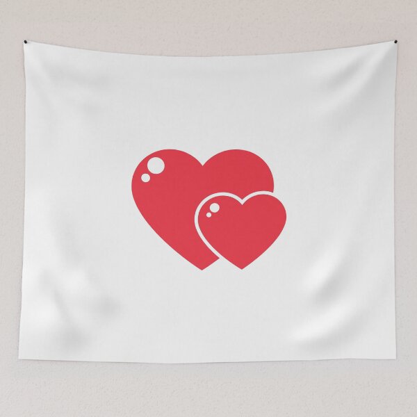 Item preview, Simple Double Heart Icon designed and sold by PALAVO.