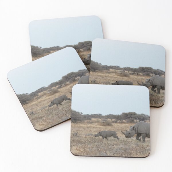 Item preview, Strength and Tenderness – Rhino Mother with Calf designed and sold by DavideAntoniani.