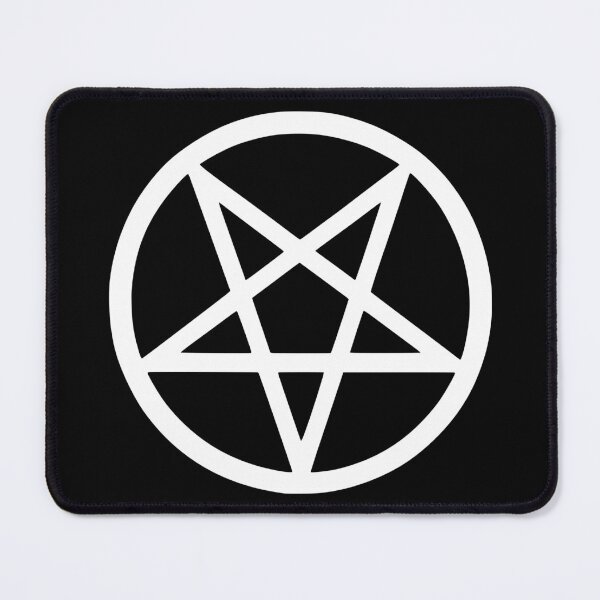 Item preview, White Pentagram – Minimalist Occult Satanic Symbol designed and sold by HexedHibiscus.
