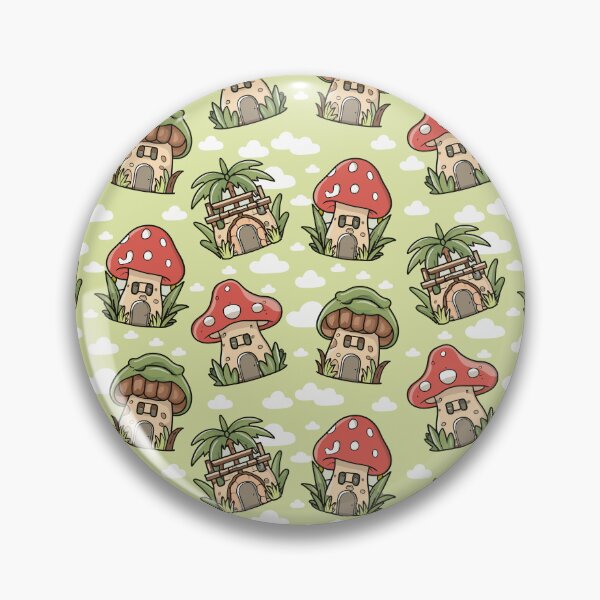 Item preview, Mushroom House Pattern designed and sold by mybegoniatee.