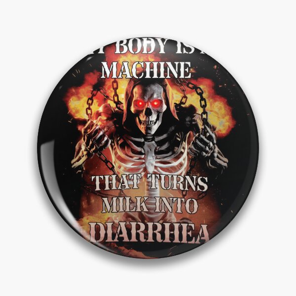 Item preview, Milk Into Diarrhea Funny Skeleton designed and sold by SassCity.