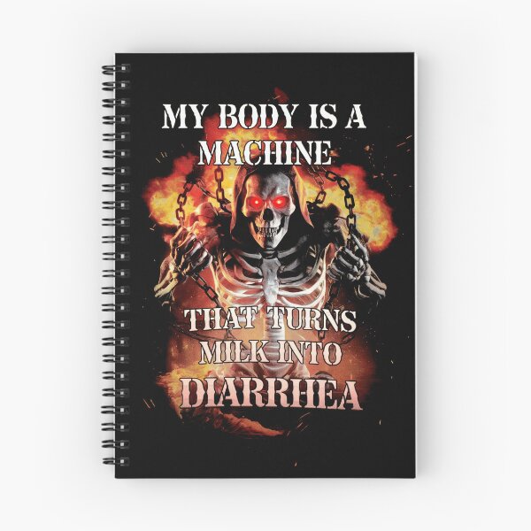 Item preview, Milk Into Diarrhea Funny Skeleton designed and sold by SassCity.