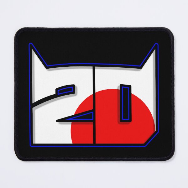 Item preview, Racing Number 20 – White with Blue Outline & Rising Sun Flag designed and sold by Fan Art Station .