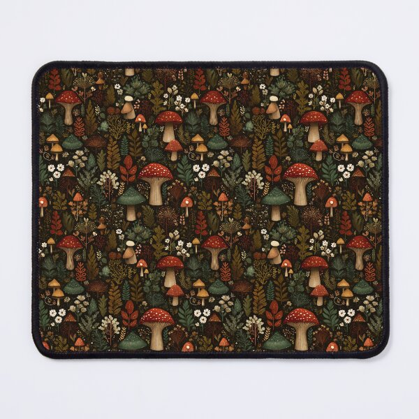 Item preview, Mushroom Forest Pattern – Fairytale Cottagecore Style designed and sold by Meiersbeste.