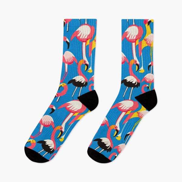 Item preview, A Flamboyance of Flamingos | Colourful Scandinavian-inspired Print designed and sold by saywhatcreative.