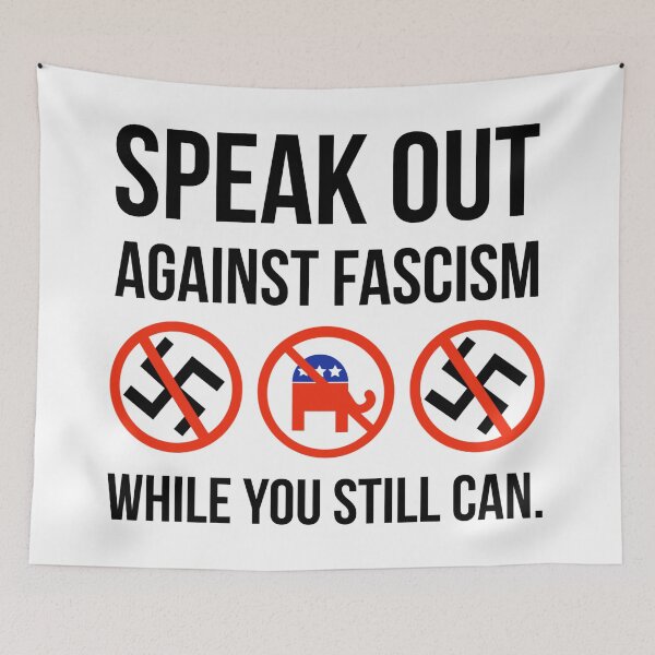 Item preview, Speak out against fascism while you still can.  designed and sold by Rachel the Artist .