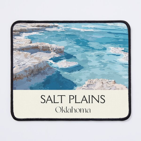 Item preview, Salt Plains Oklahoma Vintage Poster | National Wildlife Refuge Art Print | Minimalist Landscape Decor designed and sold by TuncGK.