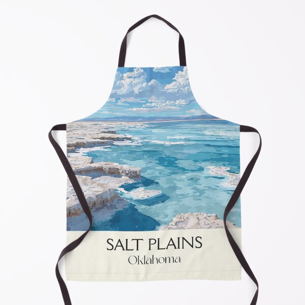Item preview, Salt Plains Oklahoma Vintage Poster | National Wildlife Refuge Art Print | Minimalist Landscape Decor designed and sold by TuncGK.