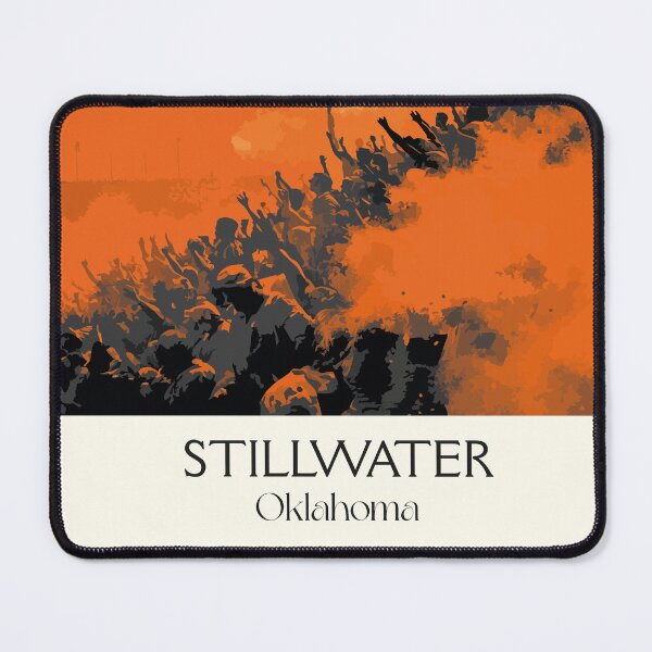 Item preview, Stillwater Oklahoma Vintage Poster | University Town Art Print | Abstract Campus Decor designed and sold by TuncGK.