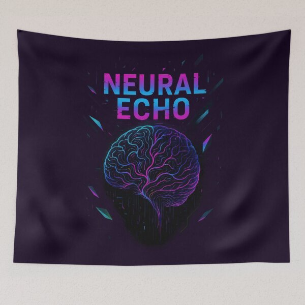 Item preview, Neural Echo – Psychedelic Glitch Brain designed and sold by SHHCreations.