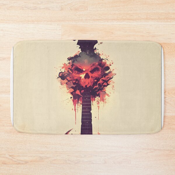 Item preview, Skull Guitar with Fiery Aura designed and sold by Christian Weiss.