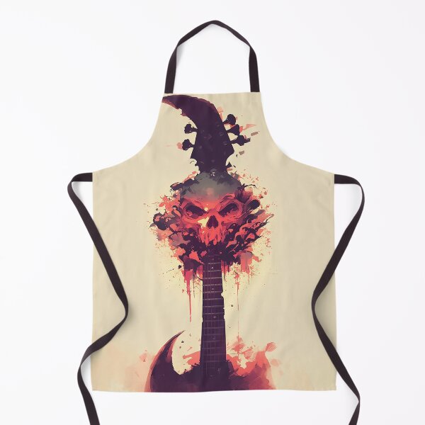Item preview, Skull Guitar with Fiery Aura designed and sold by Christian Weiss.